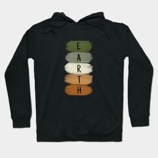 Earthy Tones Stripes Vertical Hoodie